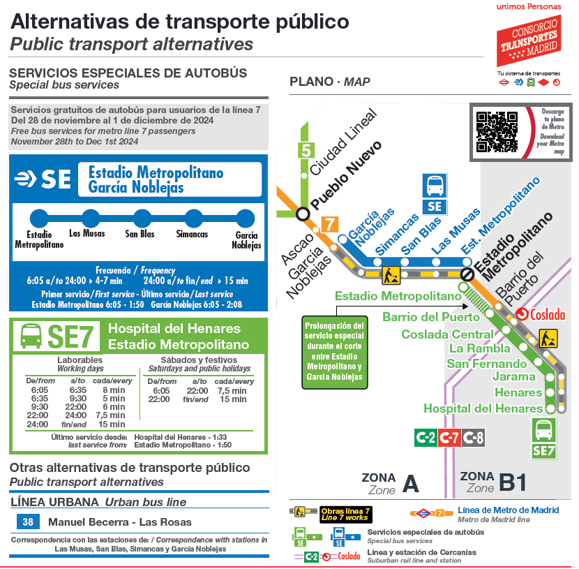 Suspensi n L nea 7 De Metro Entre Metropolitano Y Garcia Noblejas 